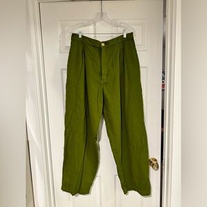 Big Bud Press, NWOT, Sample Sale, Green Trousers